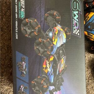 6WD Remote Control Stunt Car - Blue and Yellow